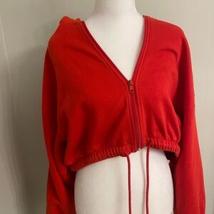 Cropped Red Hoodie